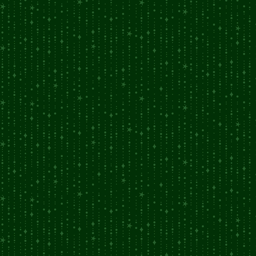 [W130-024-695] W130-024-695 / Dots and Stars - Green