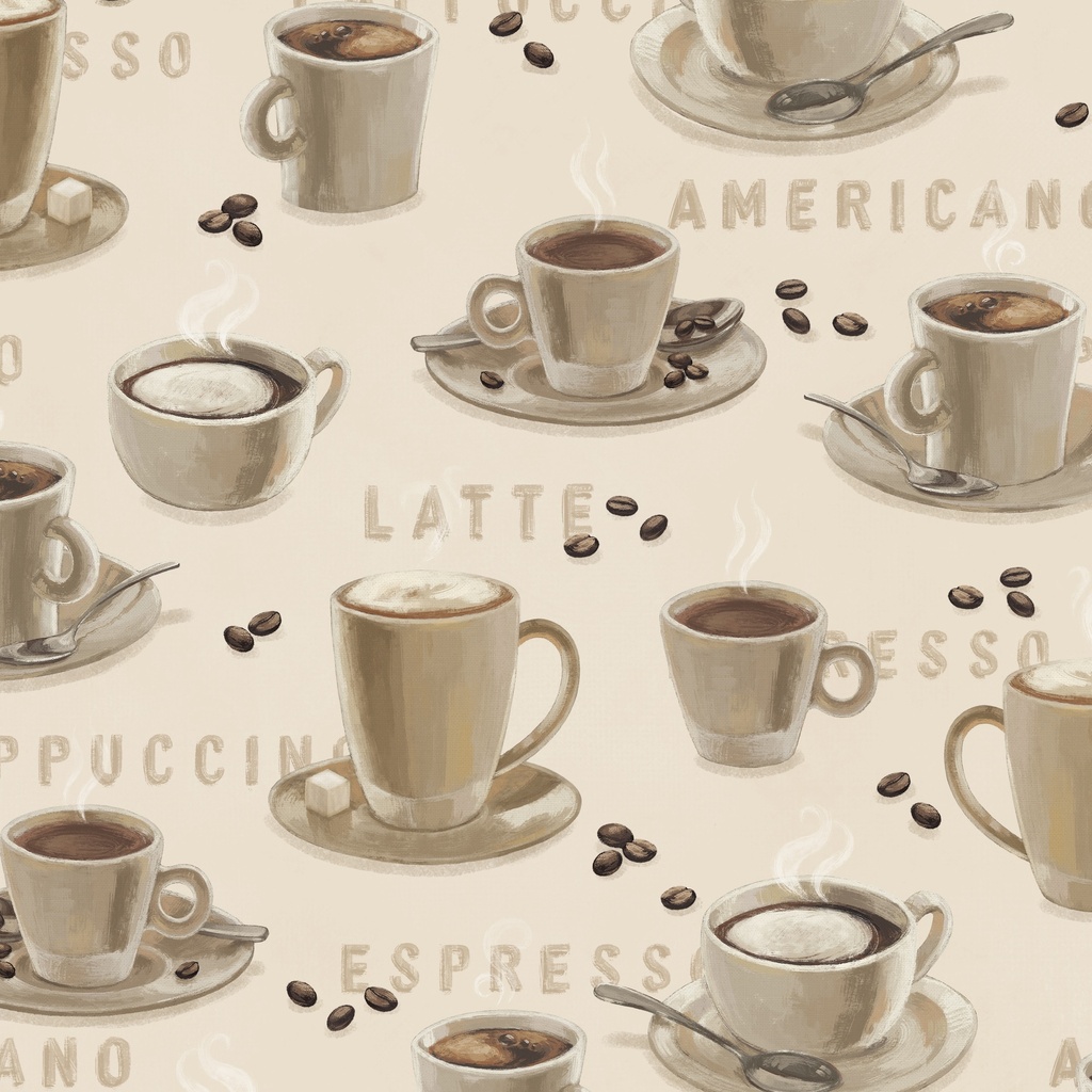 [W135-003-054] W135-003-054 / Coffee Cups-Cream