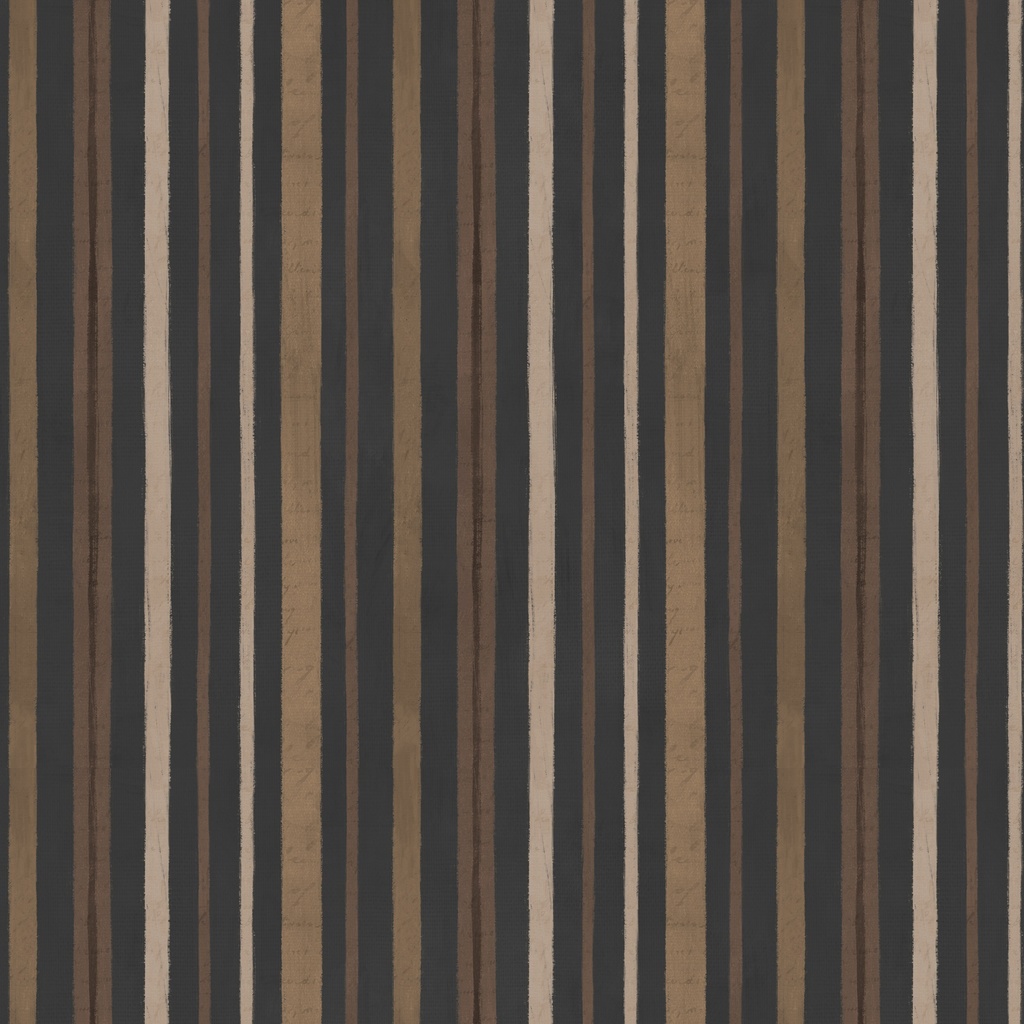 [W135-008-098] W135-008-098 / Stripes-Black