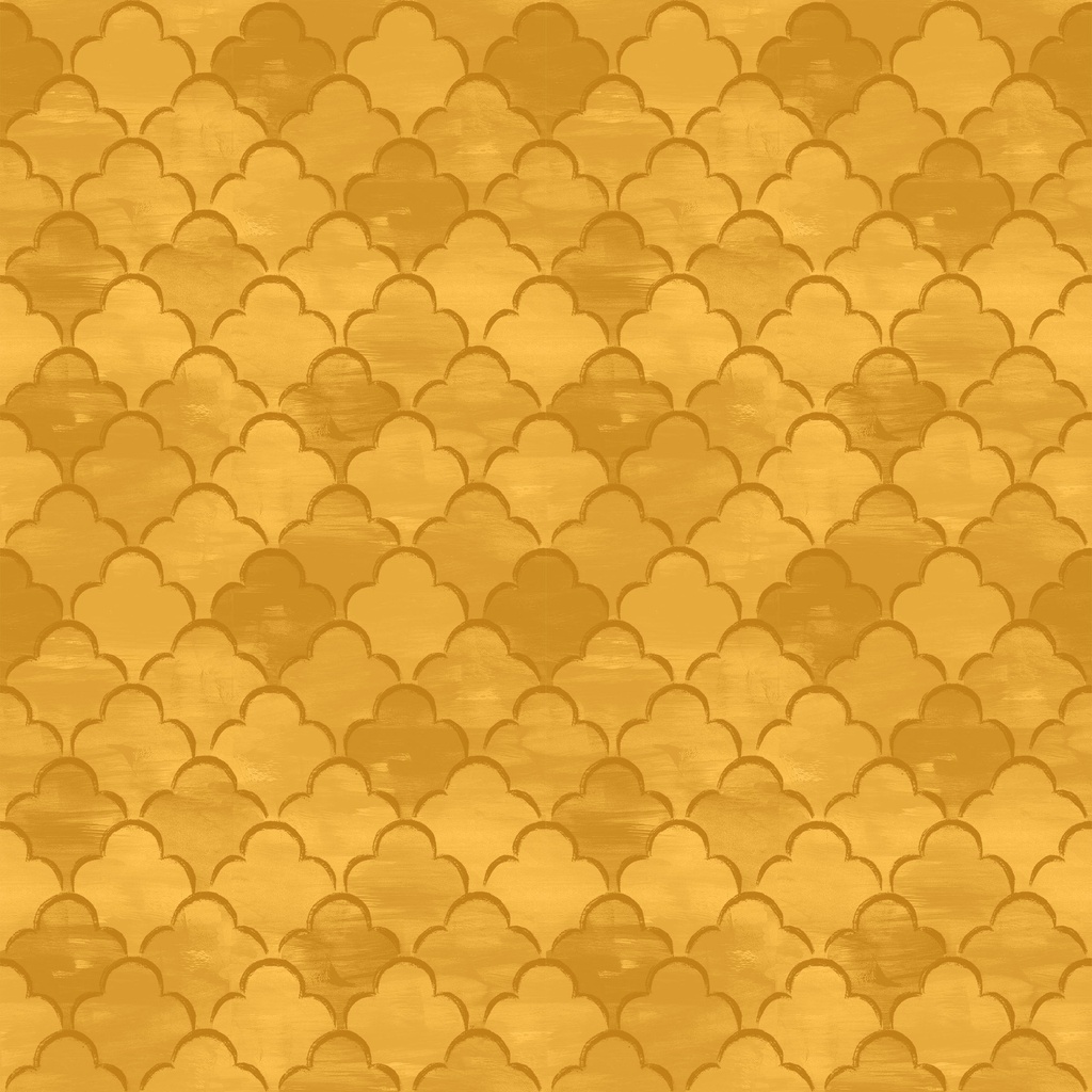 [W135-018-270] W135-018-270 / Scallops - Gold