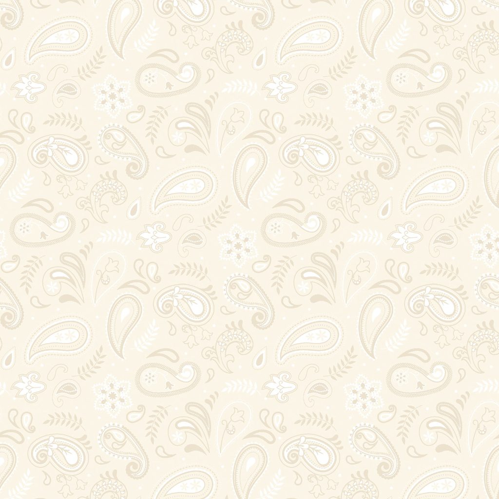 [W140-007-025] W140-007-025 / Paisley-Cream