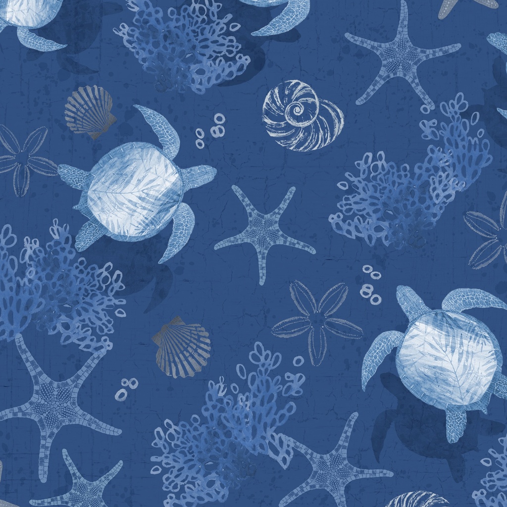 [W145-003-570] W145-003-570 / Sea Creatures-Navy
