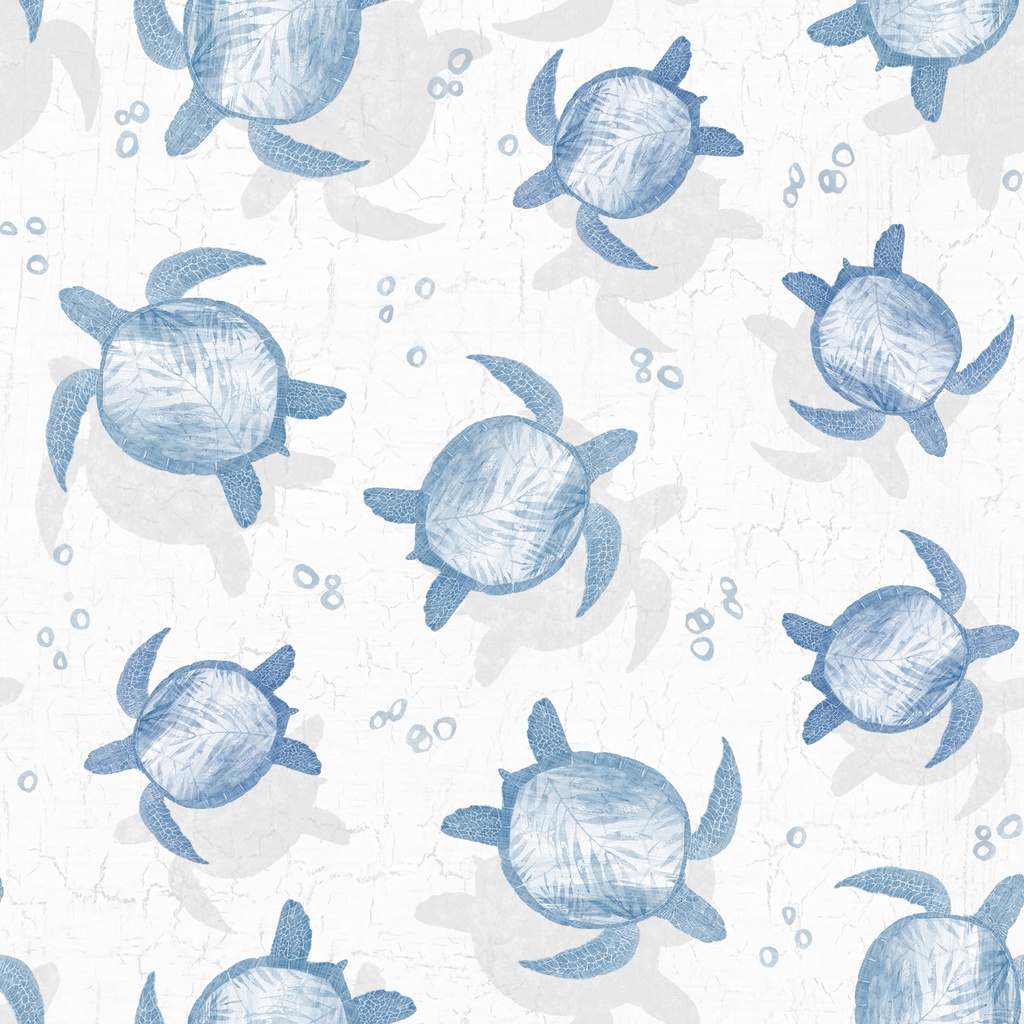 [W145-004-500] W145-004-500 / Sea Turtle Toss-White