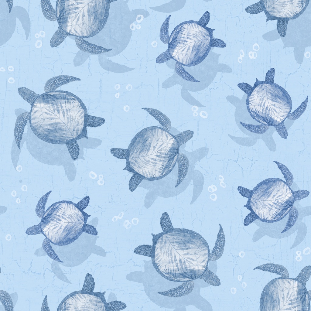 W145-004-517 / Sea Turtle Toss-Blue