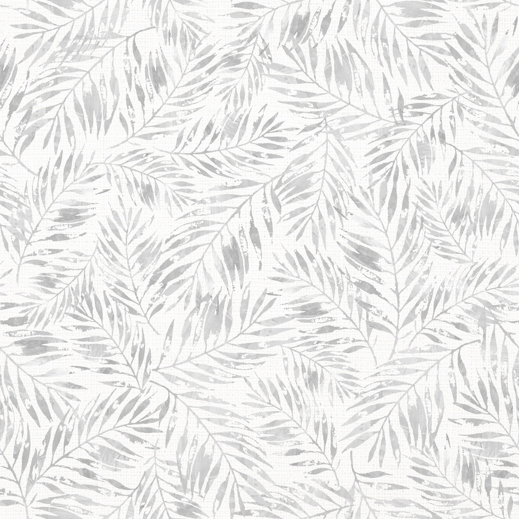 [W145-008-705] W145-008-705 / Palm Leaves-Gray