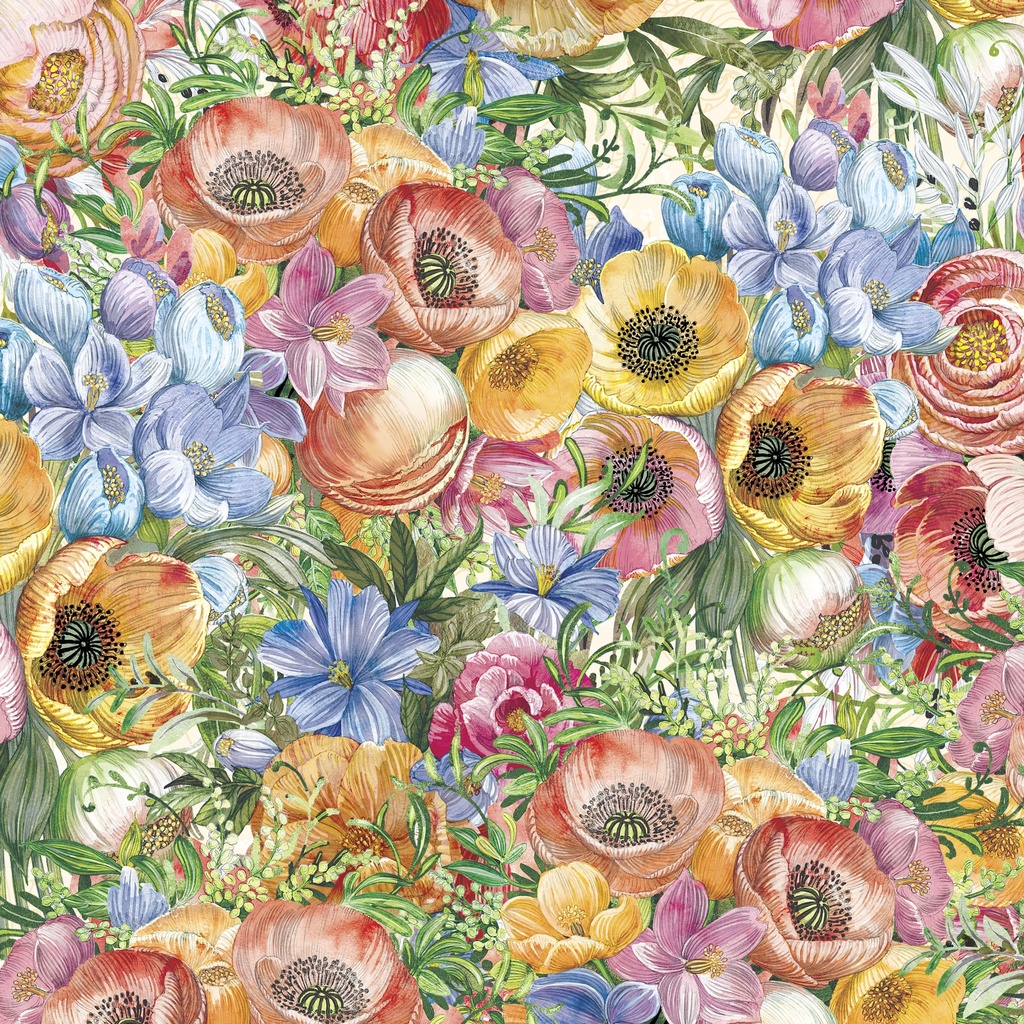 W150-003-800 / Packed Floral - Multi