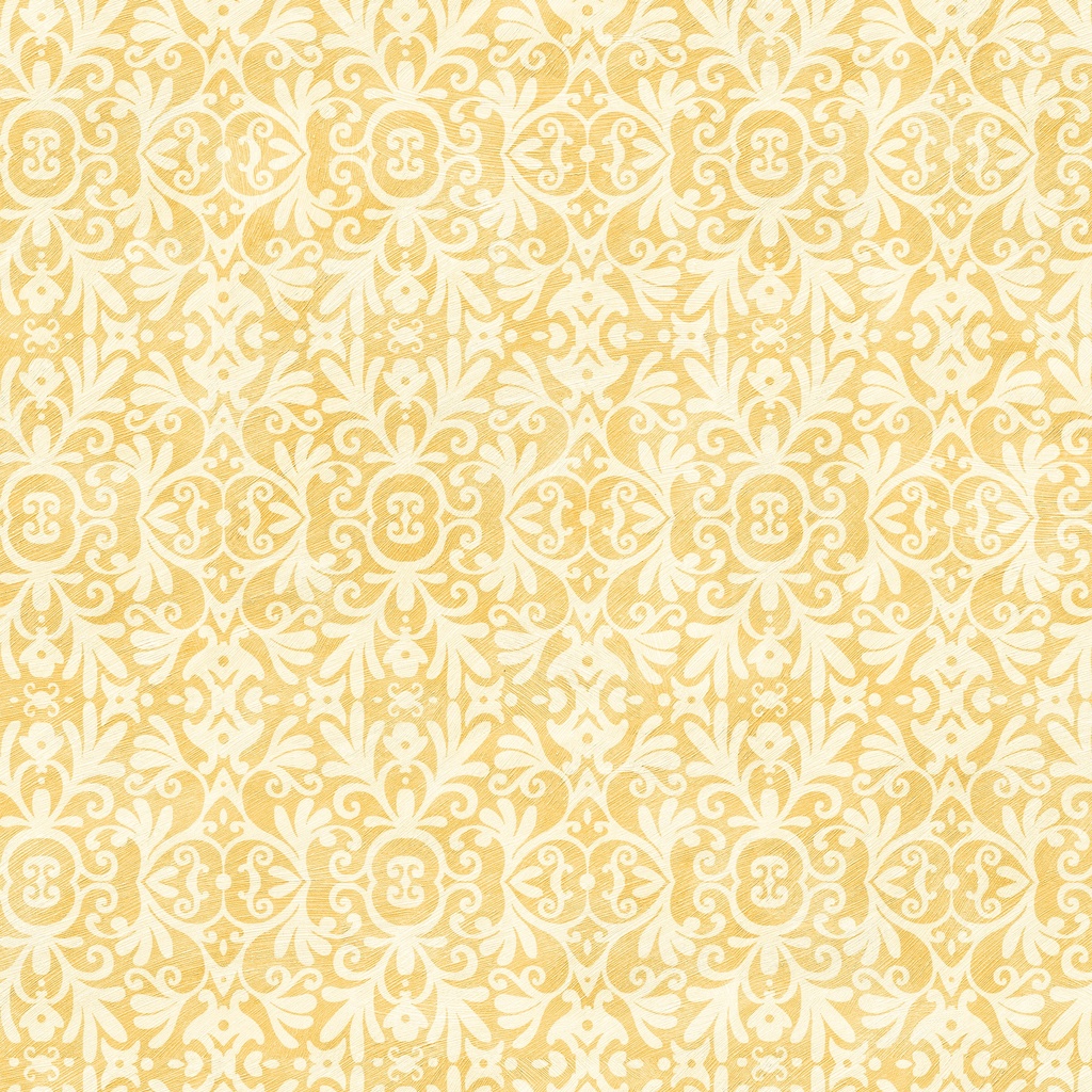 [W150-010-200] W150-010-200 / Damask - Yellow