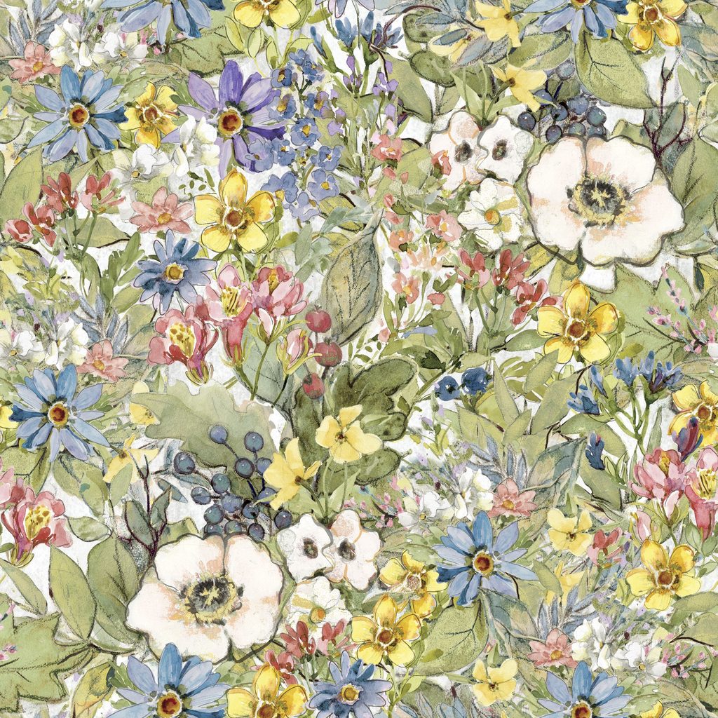 [WB-W105-022-032] WB-W105-022-032 / Packed Flowers-Multi