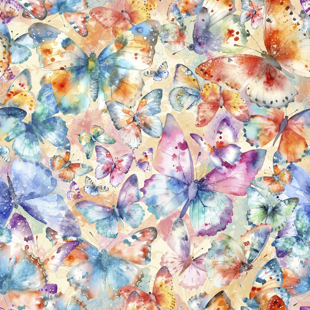 WB-W130-005-800 / Butterfly Wishes-Multi