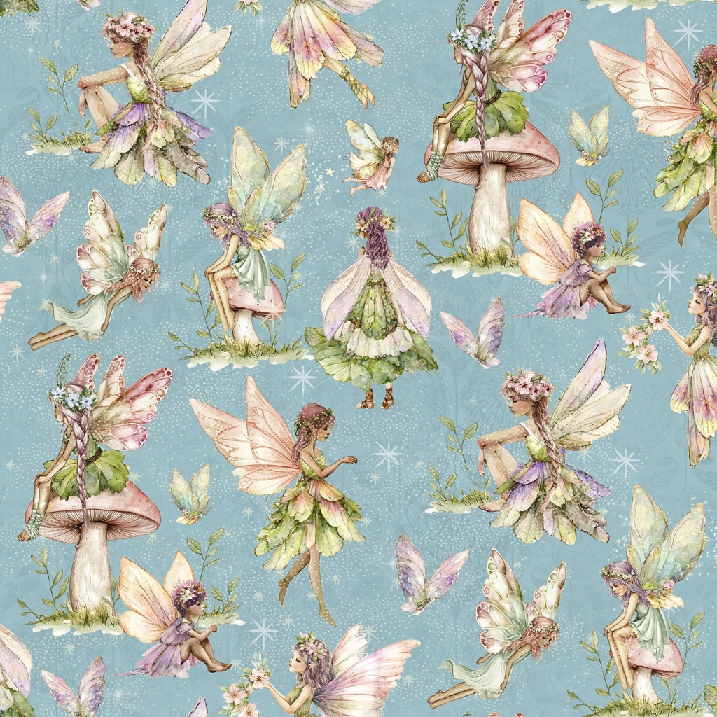 W130-028-961 / Woodland Sprites-Teal