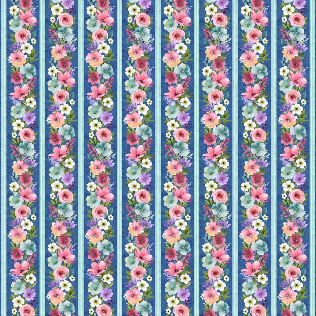 [W110-014-519] W110-014-519 / W110-014-519 / Border Stripe-Multi