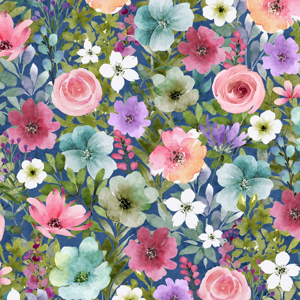 [W110-015-519] W110-015-519 / Packed Floral-Multi