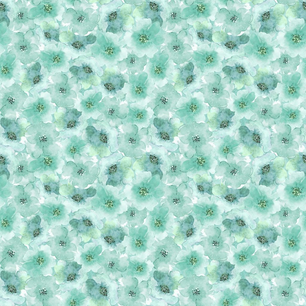 [W110-018-999] W110-018-999 / Tonal Floral-Teal