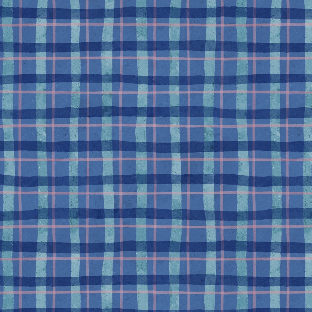 [W110-022-591] W110-022-591 / Plaid-Blue