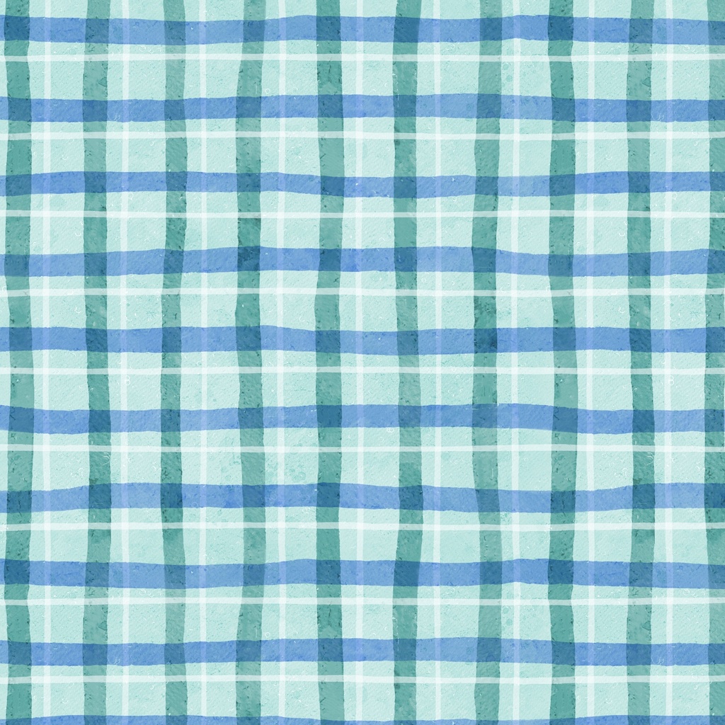 [W110-022-950] W110-022-950 / Plaid-Teal