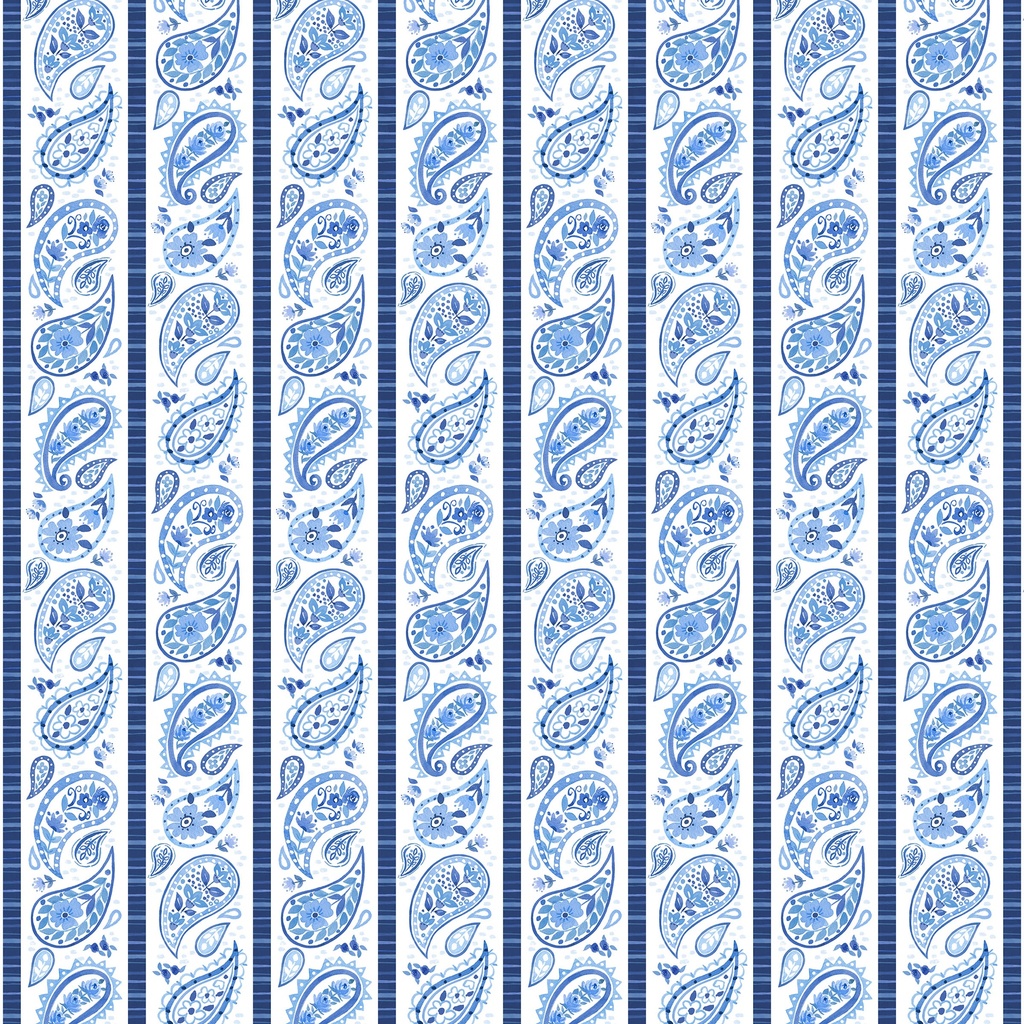 W160-001-055 / W160-001-055 / Border Stripe-Multi