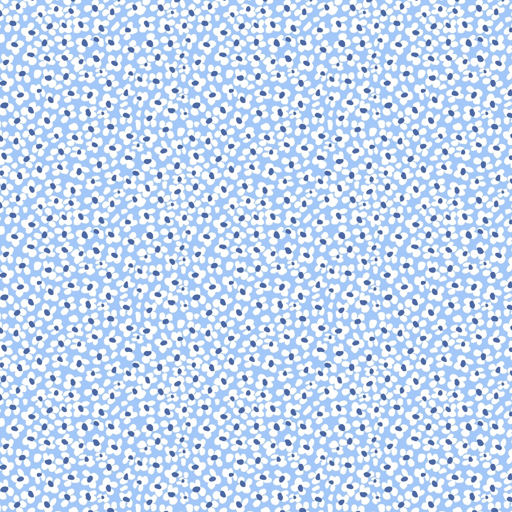 W160-007-505 / Ditzy Floral-Blue