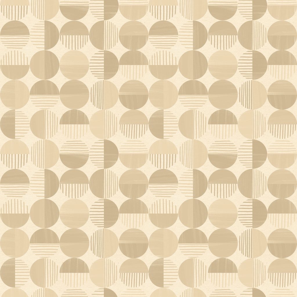 [W135-028-000] W135-028-000 / Circles-Cream Tonal