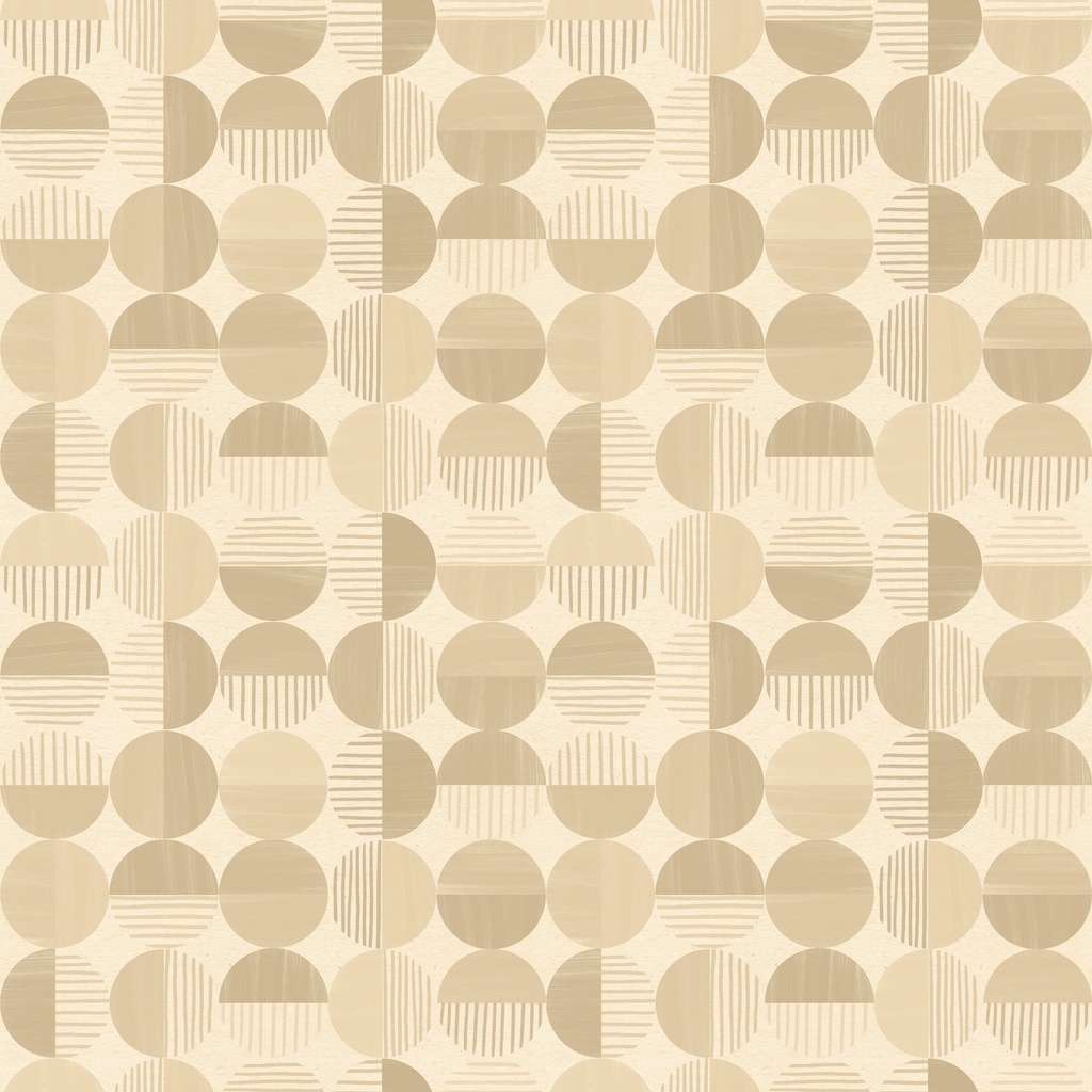 [W135-028-000] W135-028-000 / Circles-Cream Tonal