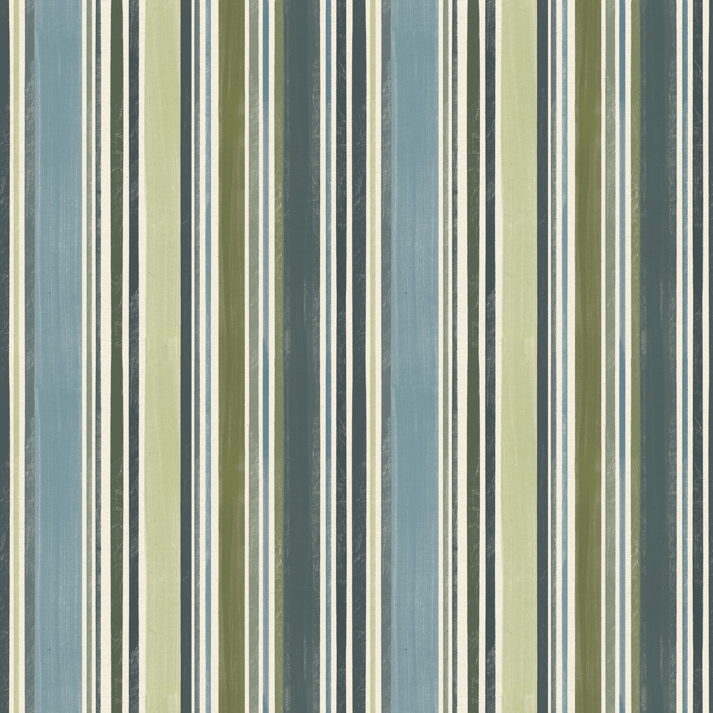 [W135-029-565] W135-029-565 / Stripes-Blue/Green