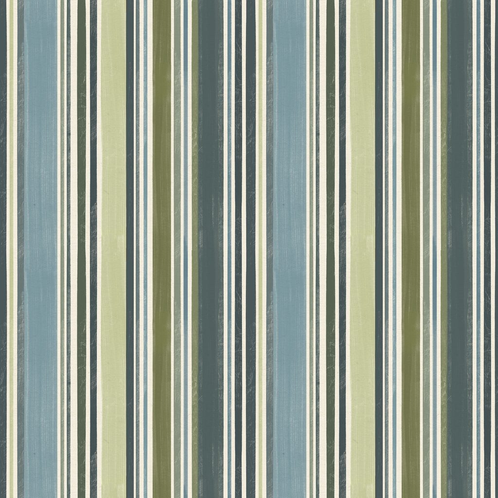 [W135-029-565] W135-029-565 / Stripes-Blue/Green