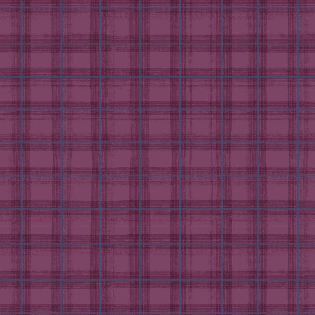 [W175-009-454] W175-009-454 / Plaid-Plum