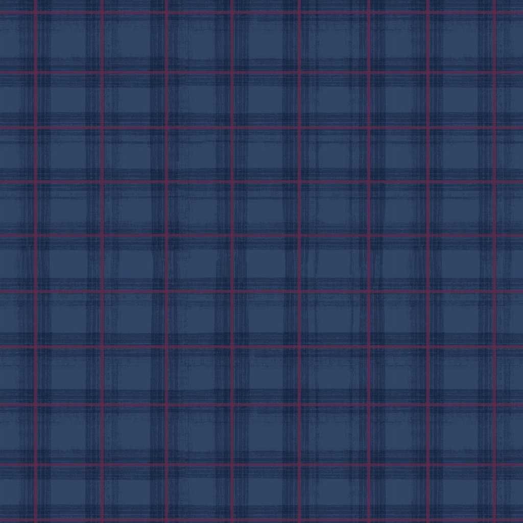 [W175-009-545] W175-009-545 / Plaid-Denim