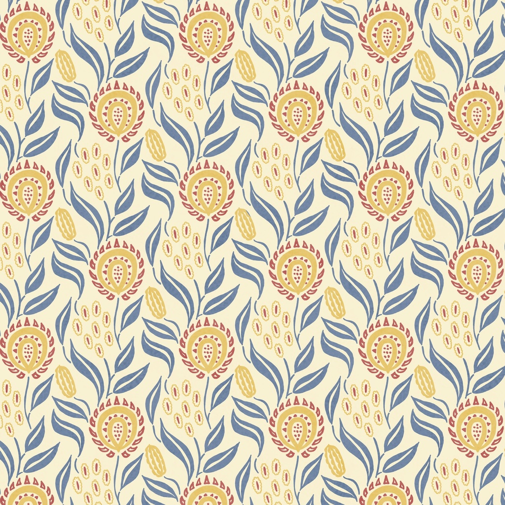 [W105-044-052] W105-044-052 / Boho Floral-Ivory