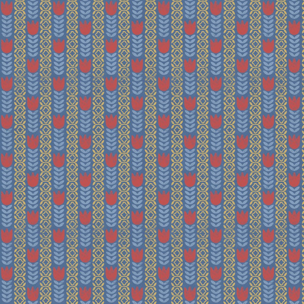 [W105-045-532] W105-045-532 / Tulip Stripe-Blue
