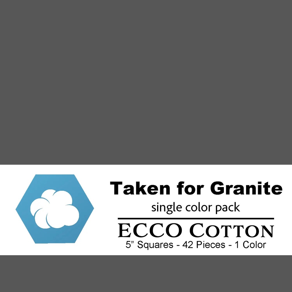 EC-Taken for Granite-Stamp / ECCO Cotton - Taken for Granite Stamp