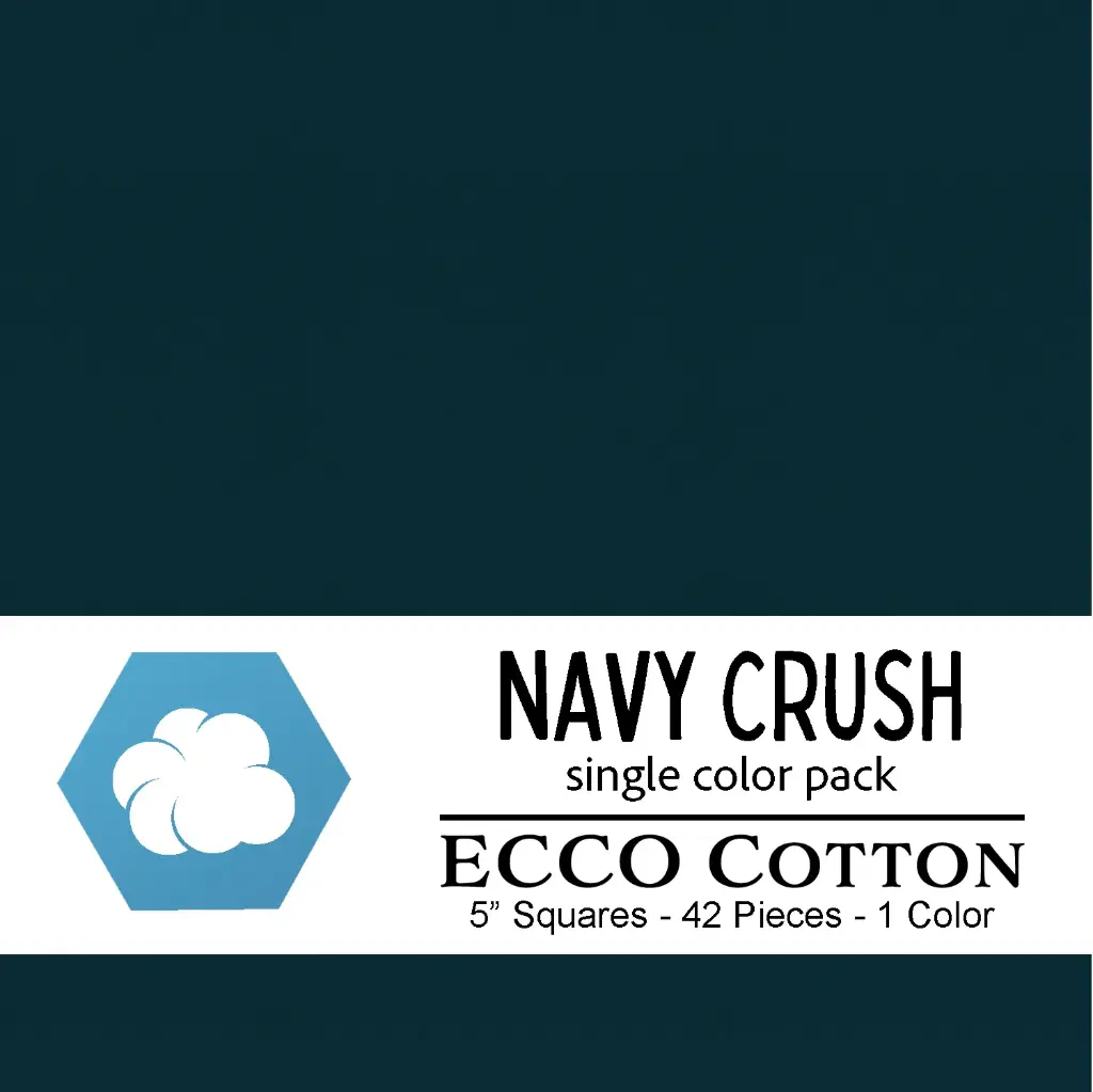EC-Navy Crush-Stamp / ECCO Cotton - Navy Crush Stamp