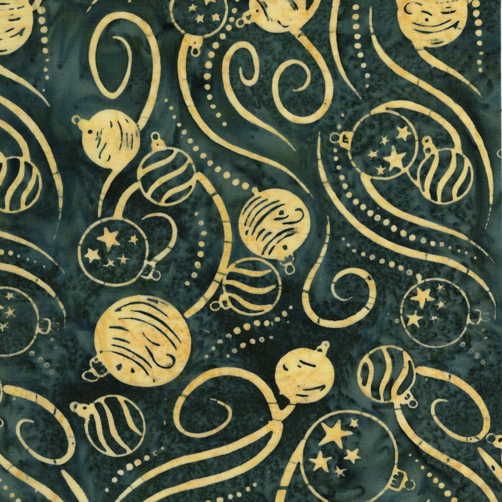[122603695] 122603695 / Ornaments and Swirls Green Hunter