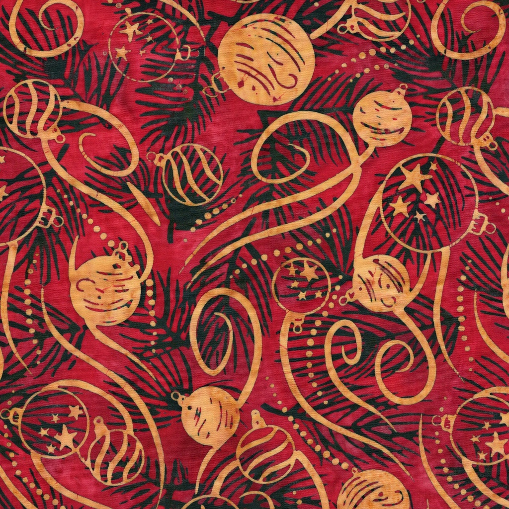 [122603360] 122603360 / Ornaments and Swirls Red Cherry
