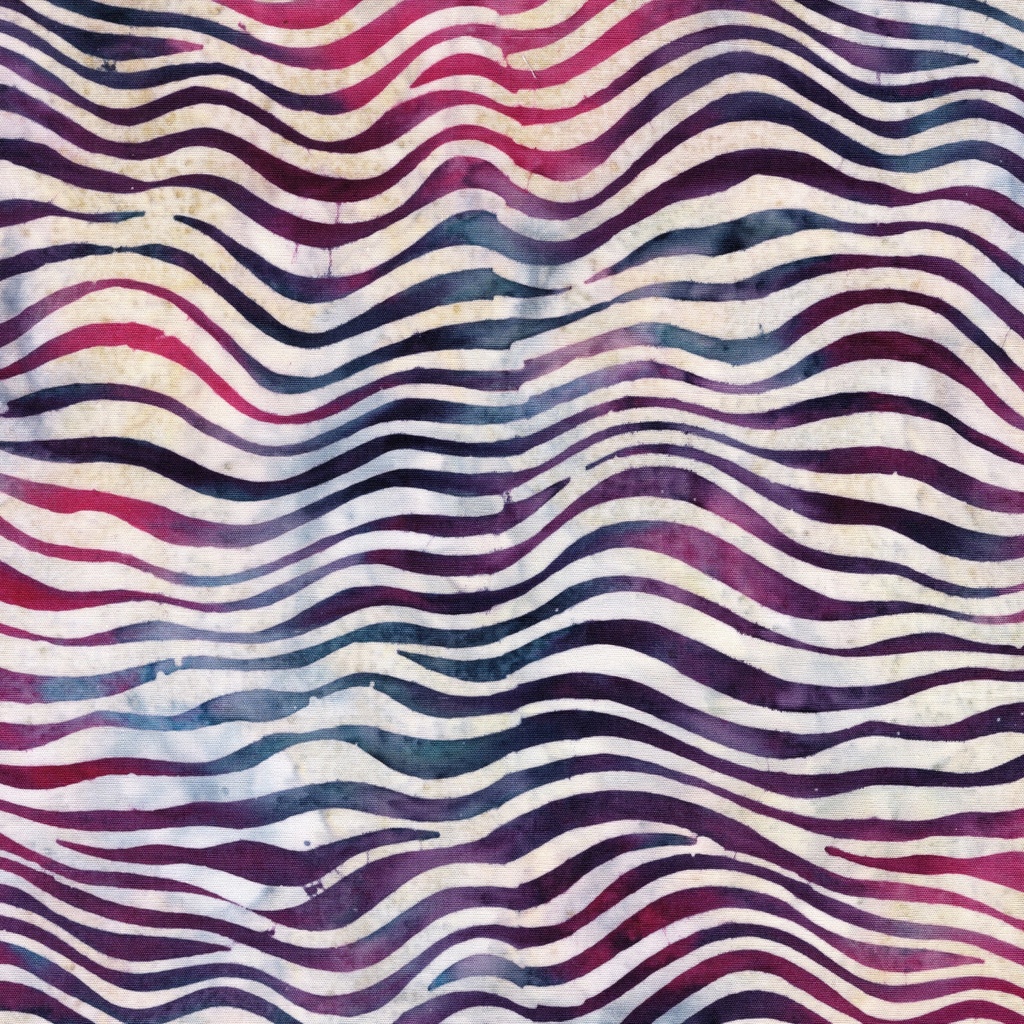 [122680827] 122680827 / Wavy Stripe Multi Pink Purple Blue