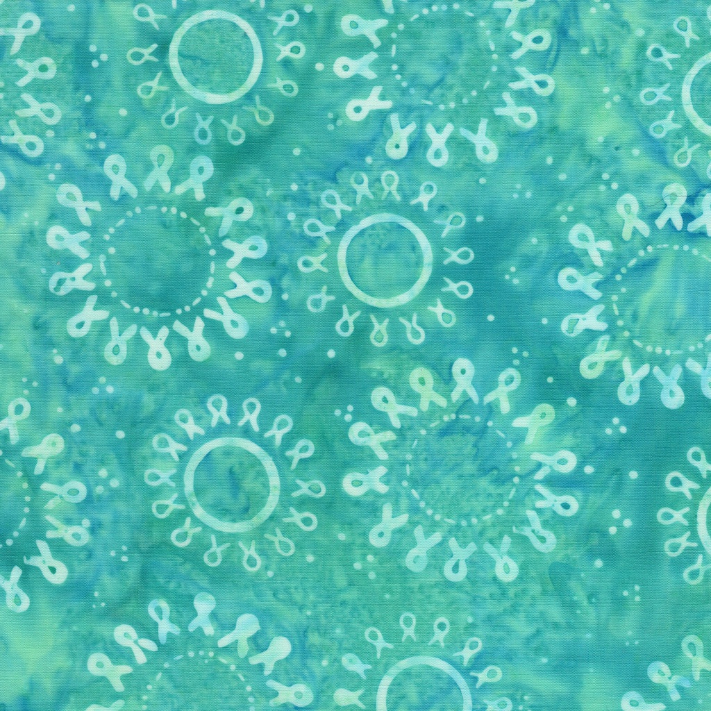 [522605915] 522605915 / Ribbon Circle Teal Sea Glass