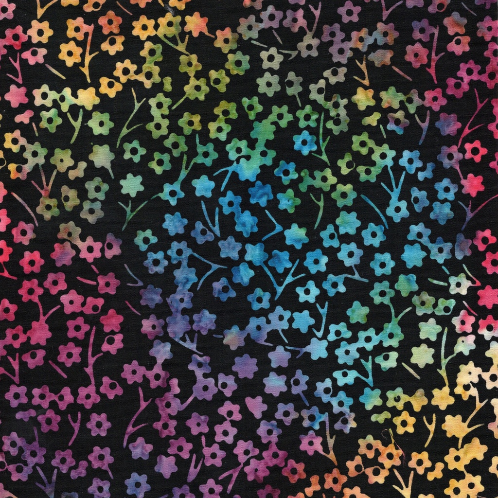 [122693702] 122693702 / Round Flower Stems Black