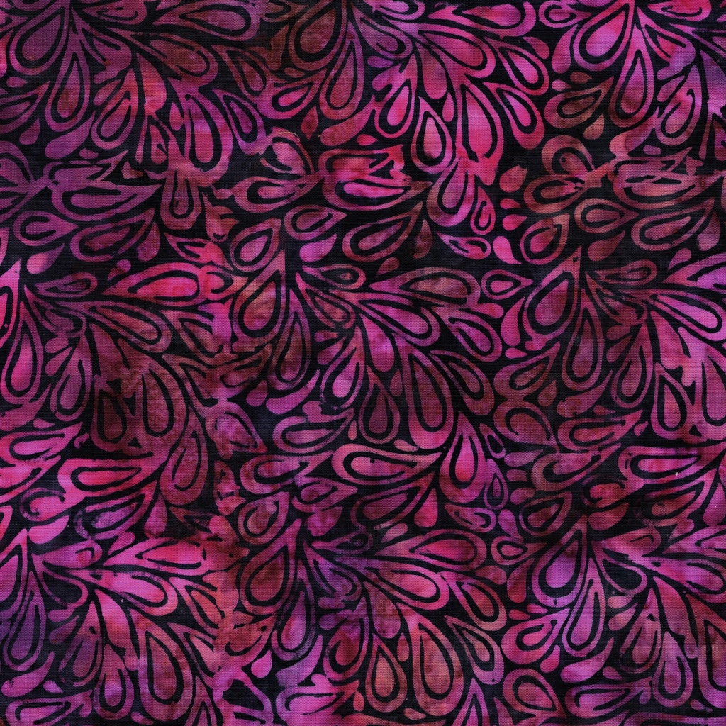 [122662495] 122662495 / Paisley Drops Purple Merlot