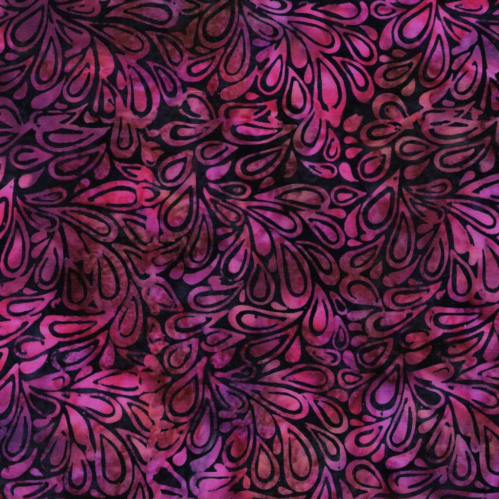 [122662495] 122662495 / Paisley Drops Purple Merlot