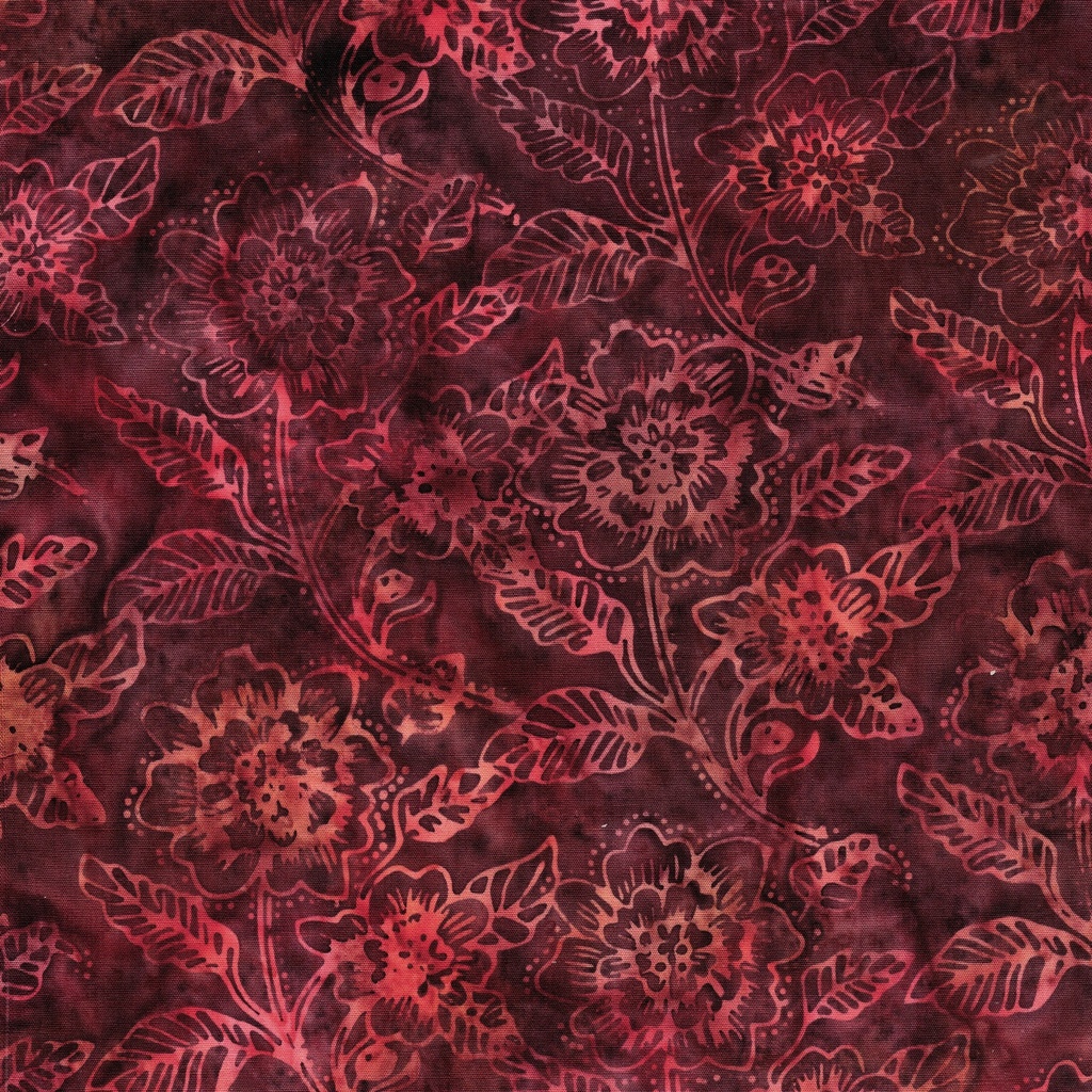 [122664385] 122664385 / Paisley Flower Red Raisin
