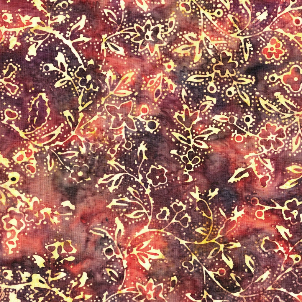 [122659834] 122659834 / Medium Vine Dot Multi Burgundy Red