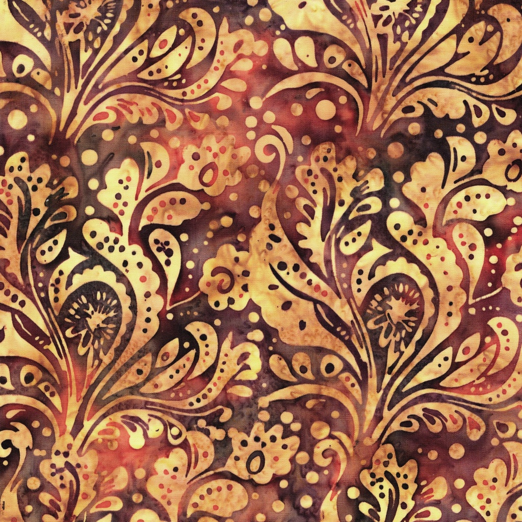 [122660834] 122660834 / Paisley Cluster Multi Burgundy Red