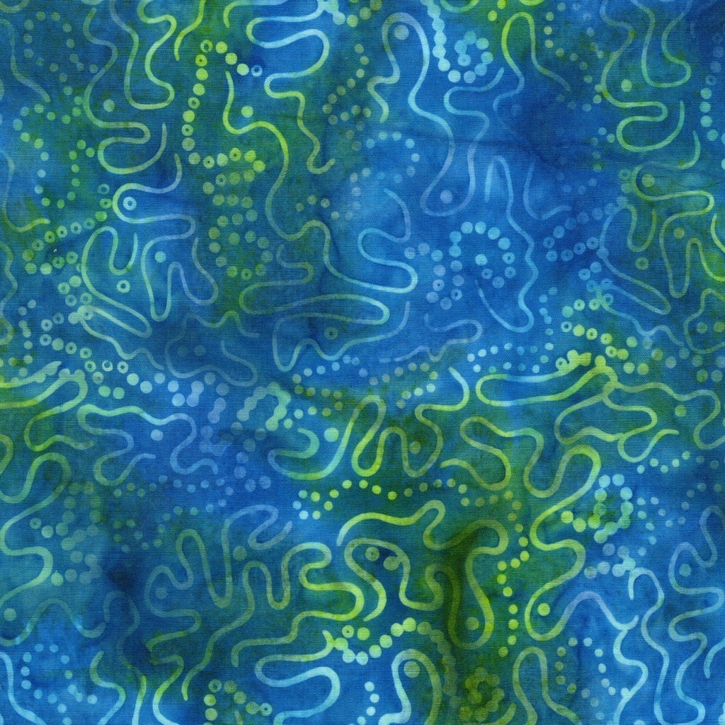 [122677840] 122677840 / Squiggles Multi Blue Green Marbles