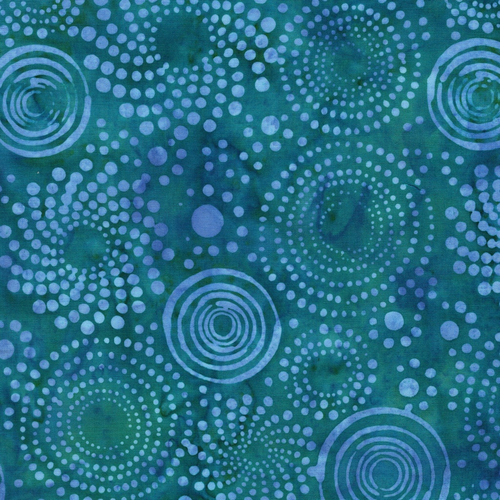 [122675950] 122675950 / Dotted Cirlces Teal Cerulean