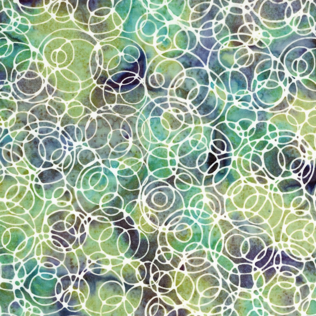 [122674840] 122674840 / Stacked Cirlces Multi Blue Green Marbles