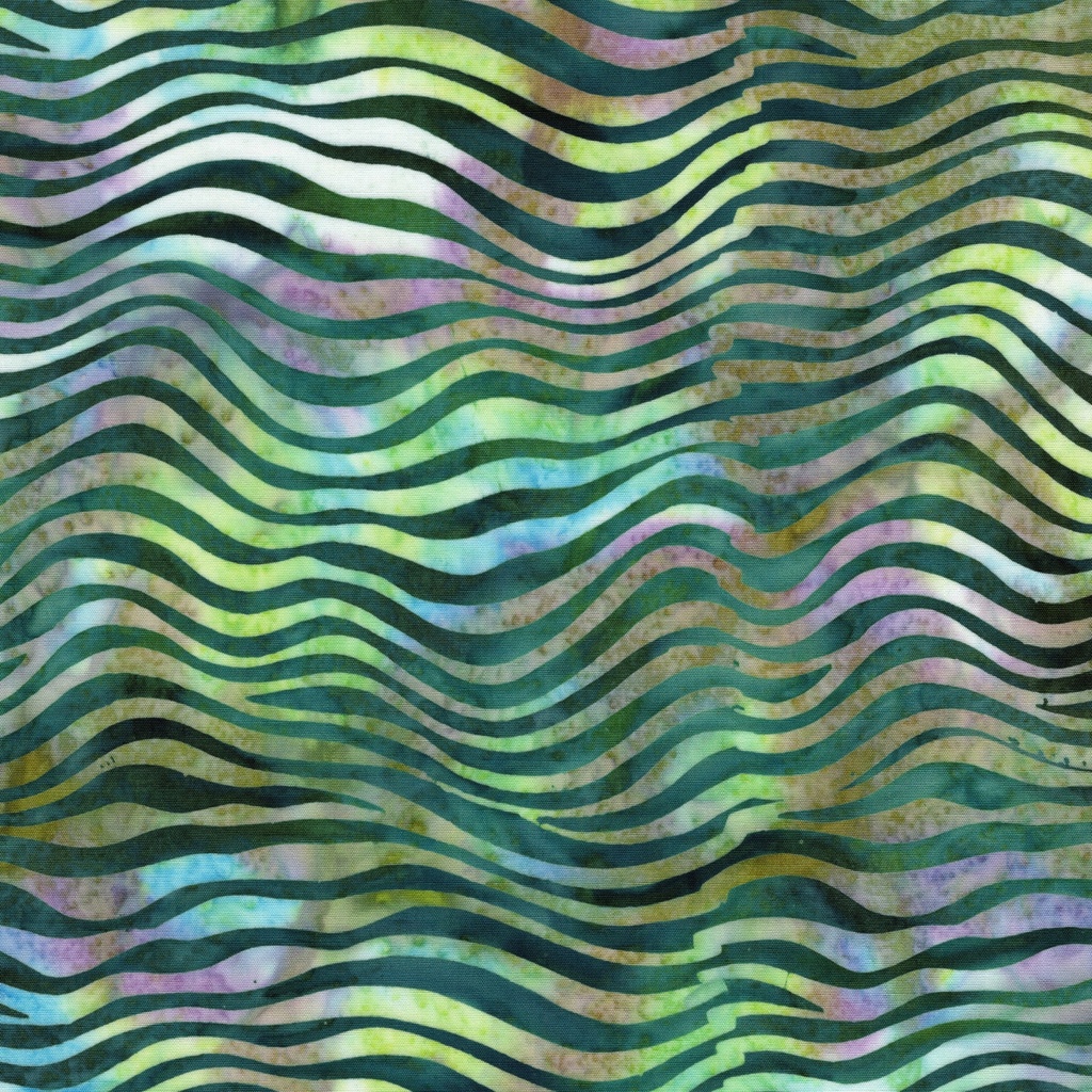 [122680975] 122680975 / Wavy Stripe Teal Bermuda
