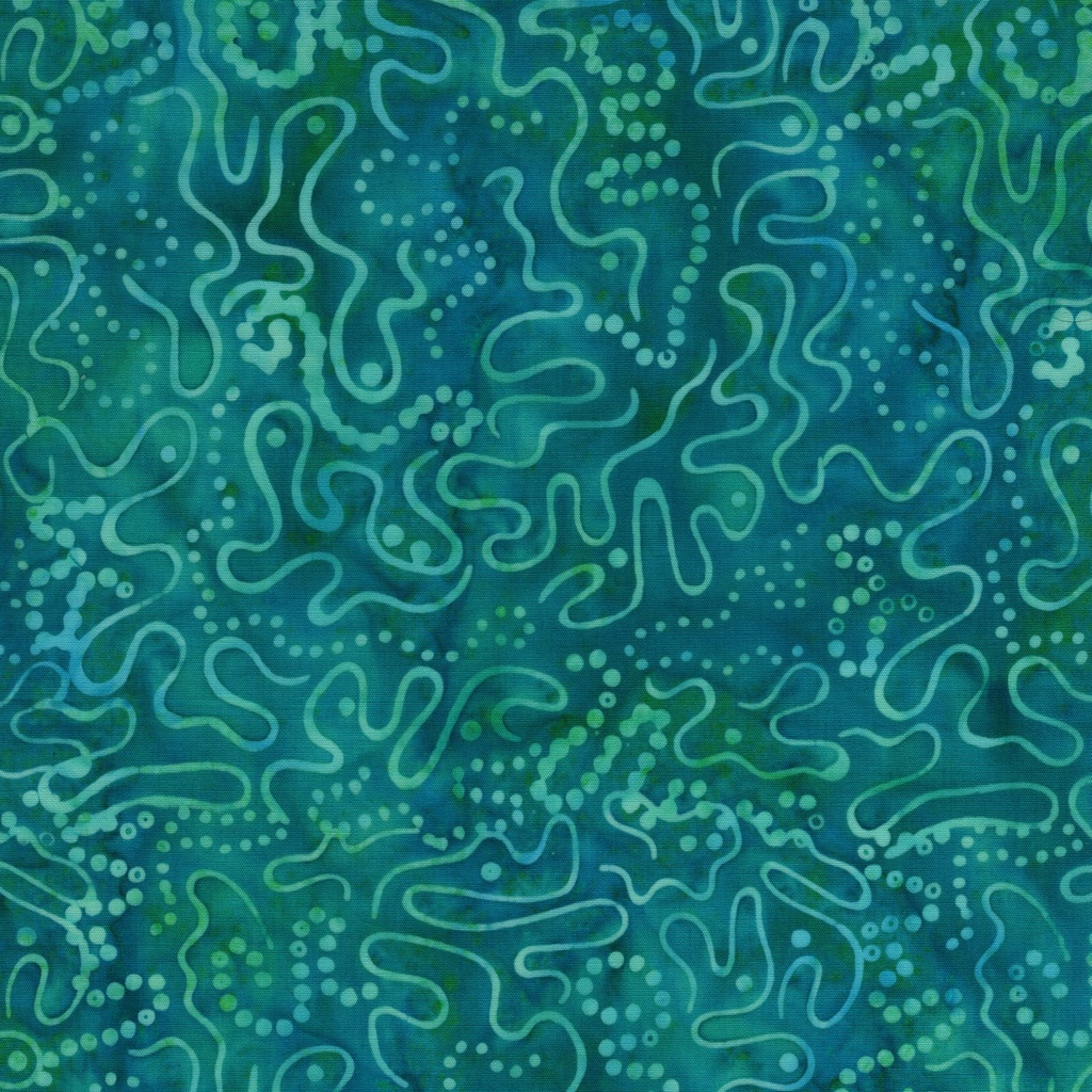 [122677825] 122677825 / Squiggles Multi Green Teal