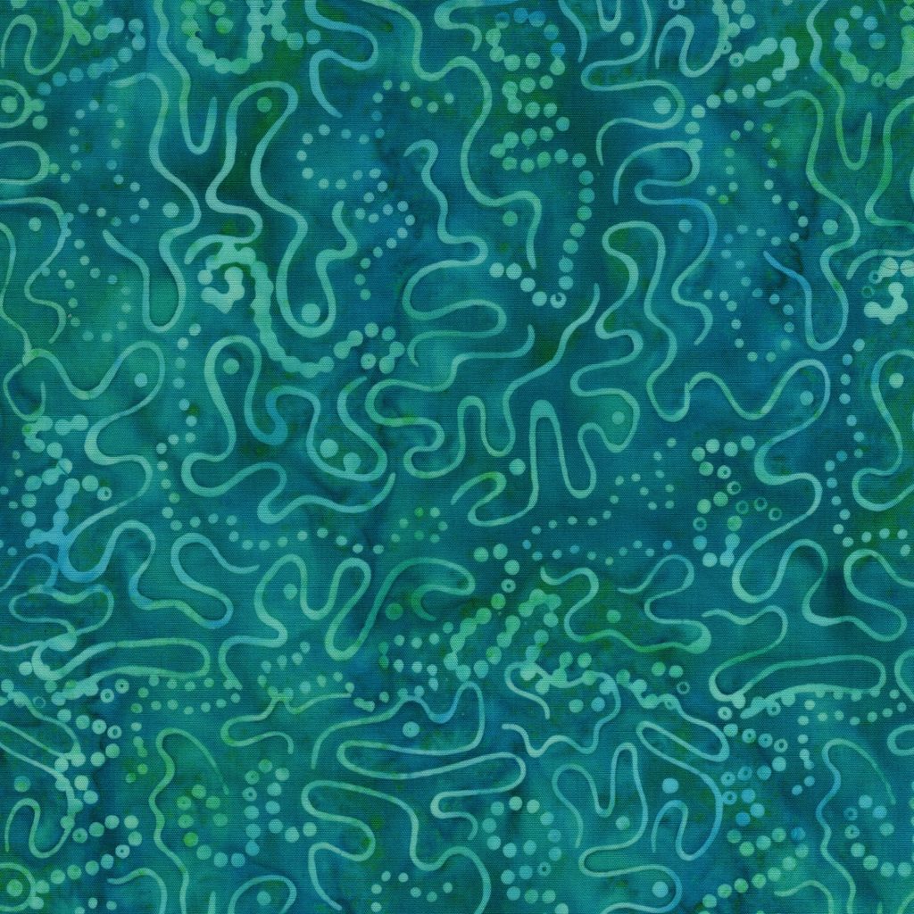 [122677825] 122677825 / Squiggles Multi Green Teal