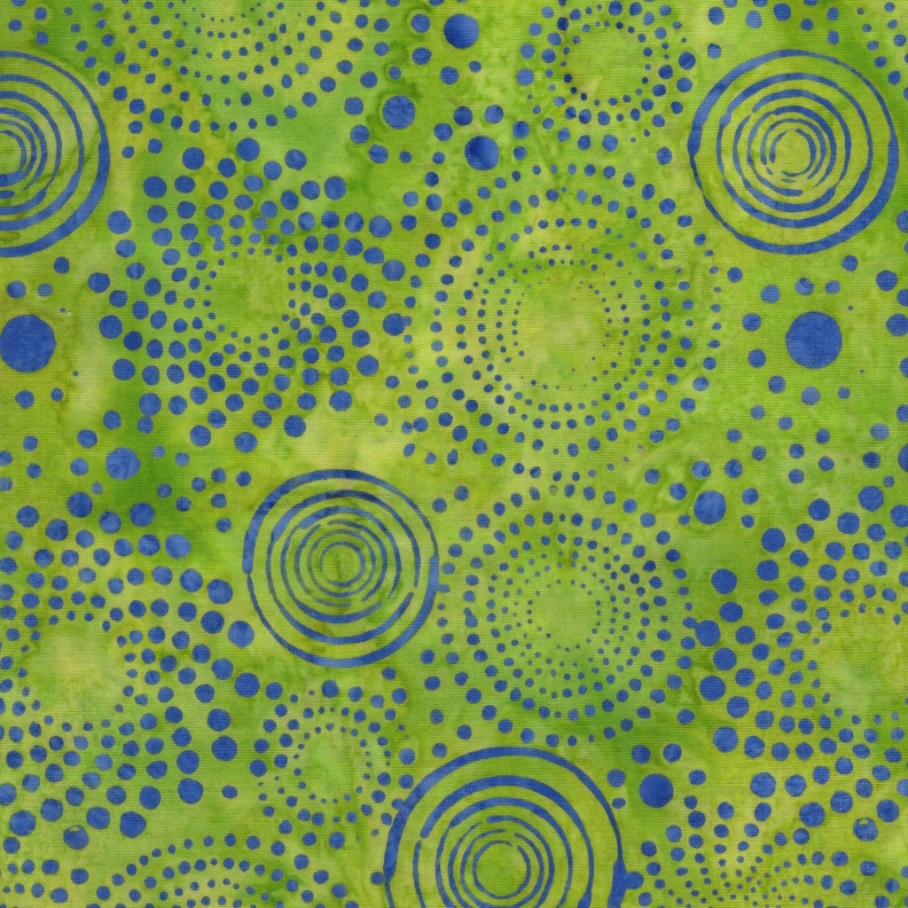 [122675645] 122675645 / Dotted Cirlces Green Ivy