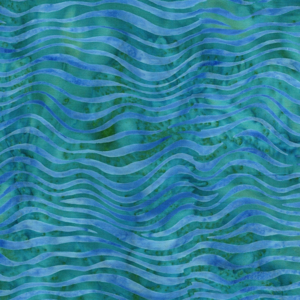 [122680950] 122680950 / Wavy Stripe Teal Cerulean
