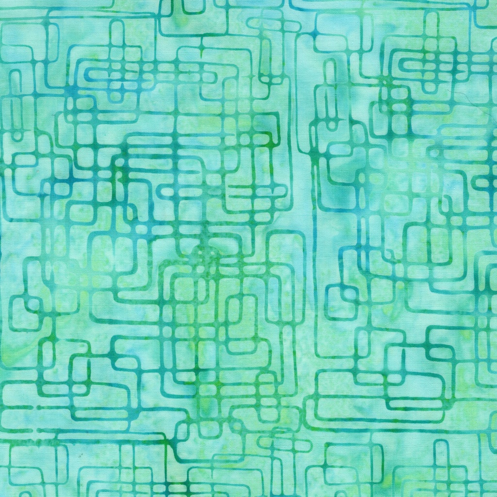 [122678910] 122678910 / Squares on Point Teal Scuba
